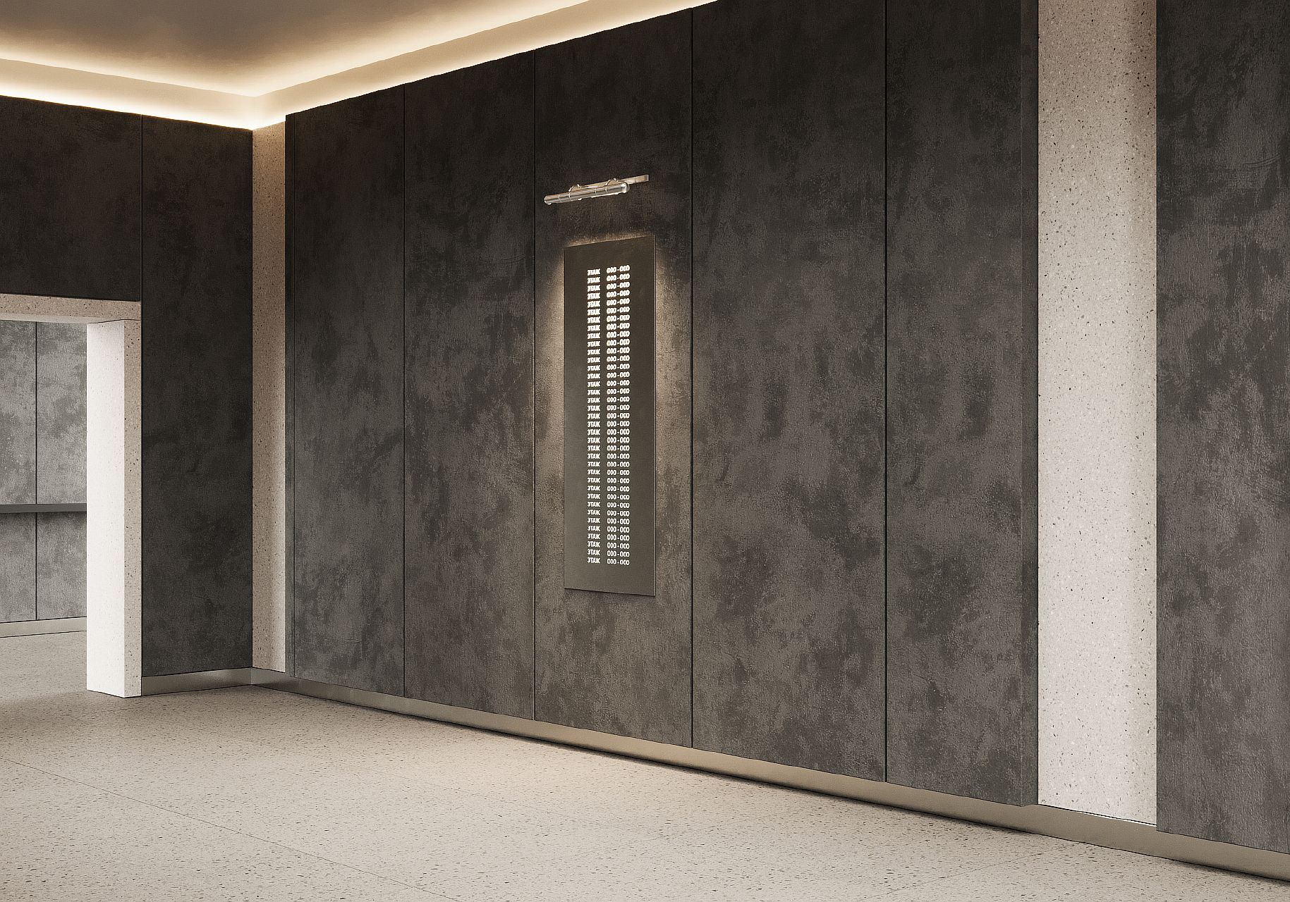 Вертикаль N004 Nirvana SMART стеновая панель под бетон 3000xx1000x8