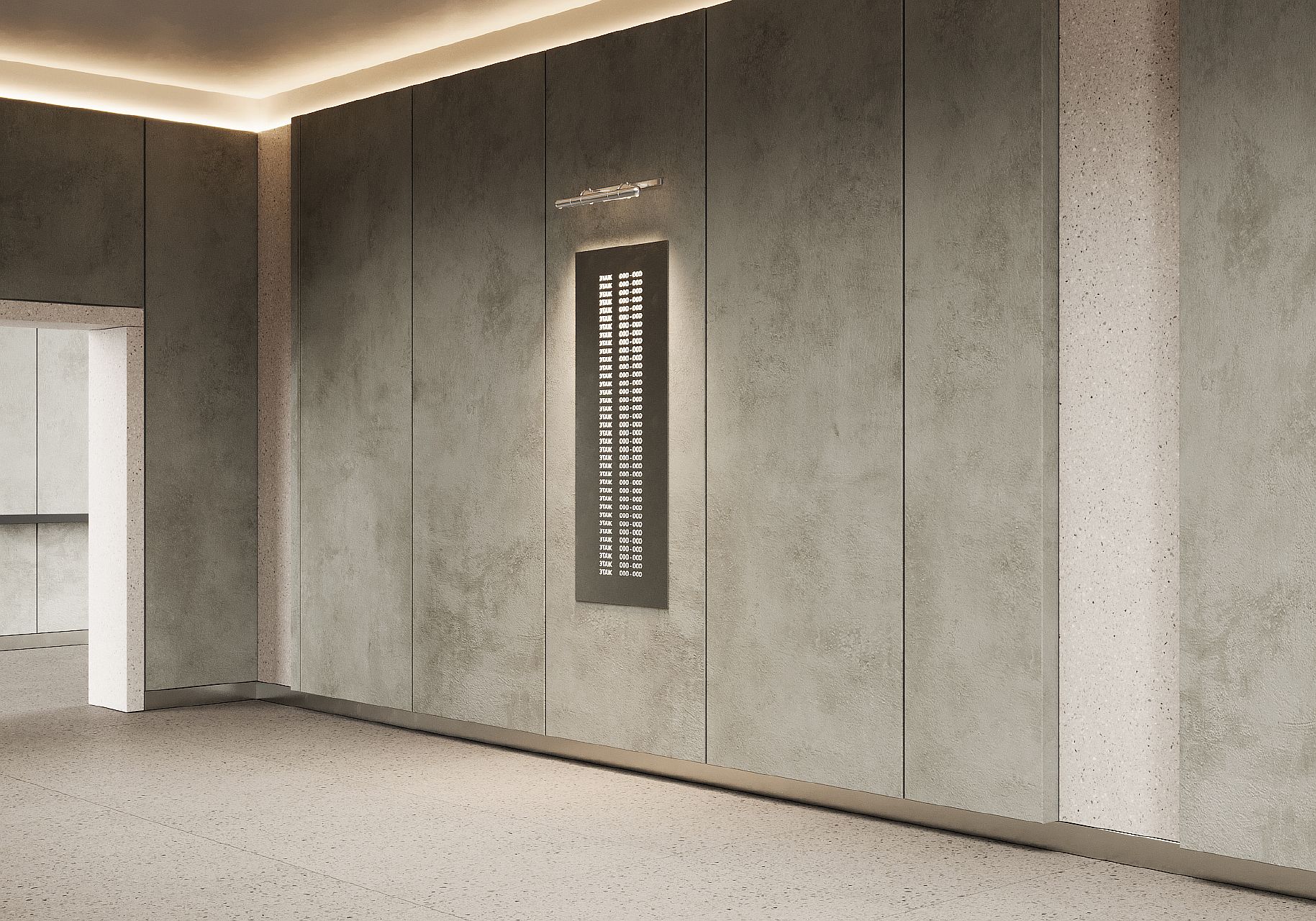 Вертикаль N002 Nirvana SMART стеновая панель под бетон 3000xx1000x8