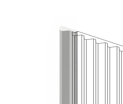 Финишный молдинг LF136A NP NP Белый