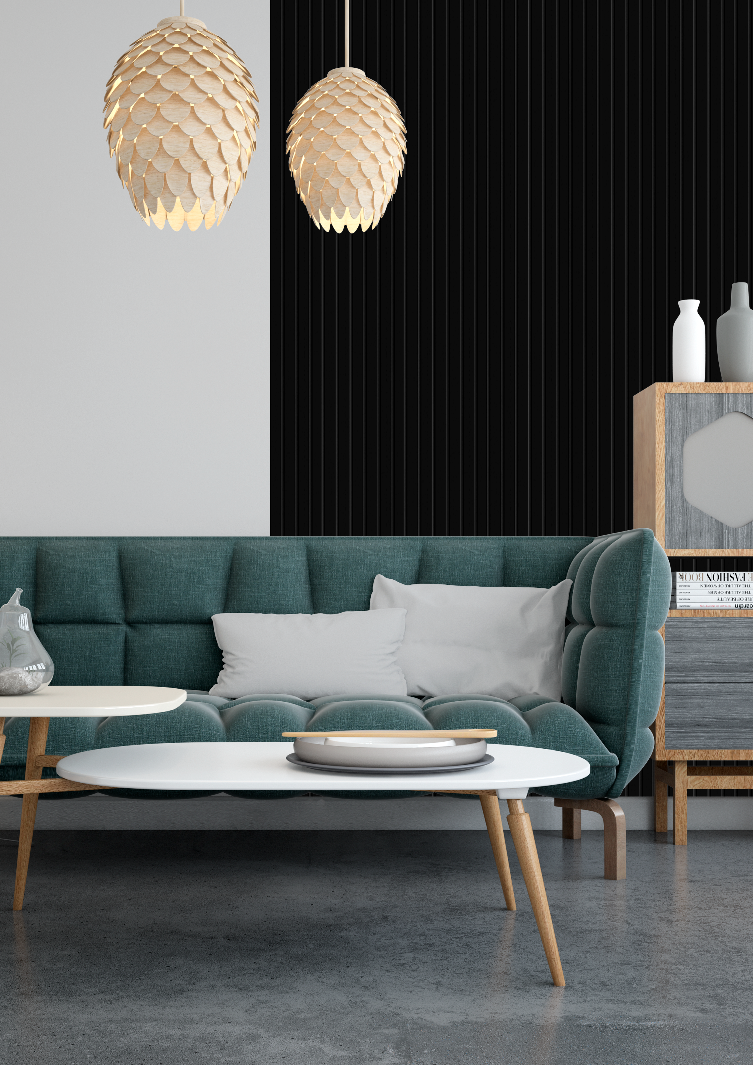Стеновая панель LV124 BK HI WOOD 2700х120х12 мм