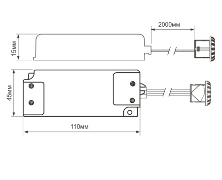 Выключатель ИК сенсорный "DOOR" 220-240В, 500Вт, IP20 (LS23-DIR)